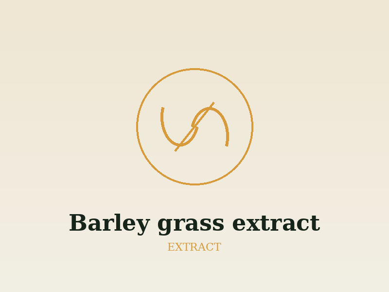 Certified organic Barley grass extract (Hordeum vulgare)