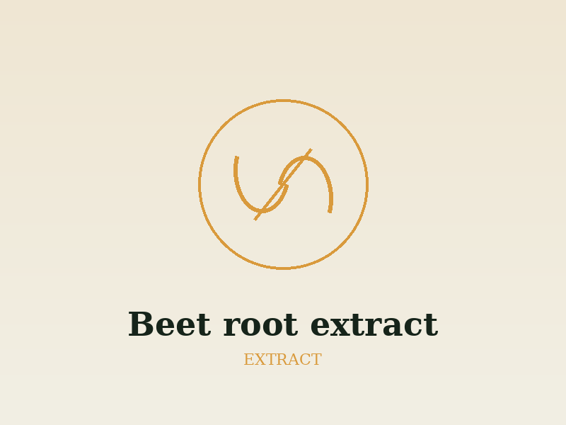 Certified organic Beet root extract (Beta vulgaris)