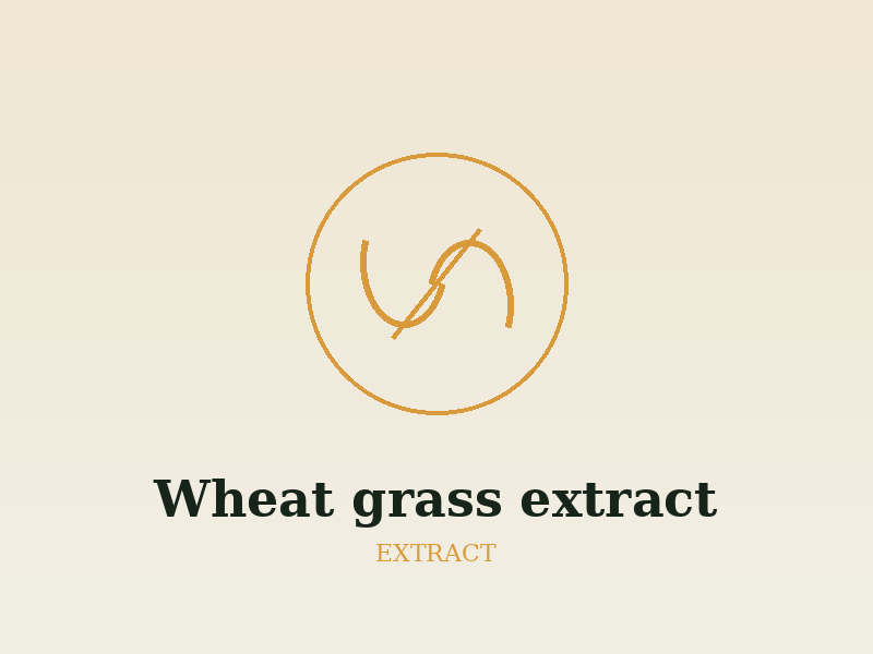 Certified organic Wheat grass extract (Triticum aestivum)